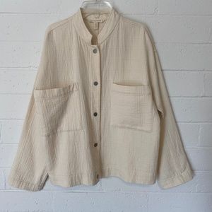 Eileen Fisher Jacket Mandarin Collar MP